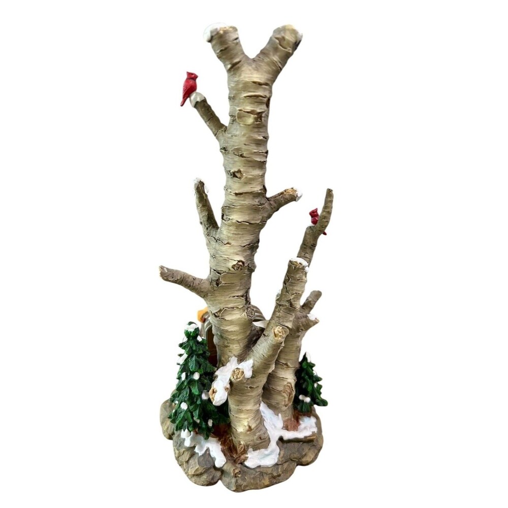 Dept 56 Village Birch Tree Cluster with Two Mailboxes 52631 in Orig Box - Picture 2 of 7